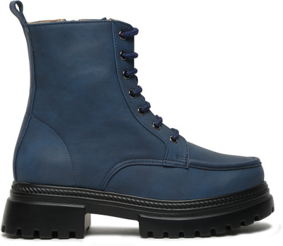 VALIOSAA Boots For Women(Navy , 6)