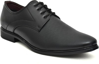 Fine Look Everyday Wear Loafers: Stylish, Lightweight, Ideal for Summer Lace Up For Men(Black)