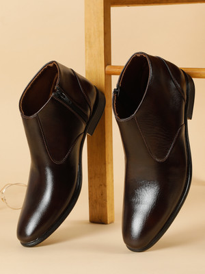 kosher Formal Shoes Slip On For Men(Brown , 7)