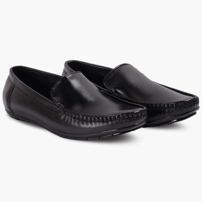 OM LOOKS HVLOAFER Loafers For Men(Black , 6)