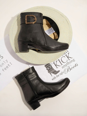 SHOETOPIA Boots,Casual,Party Wear, Daily Wear, Trendy, Comfortable Stylish Boots For Women(Black , 6)