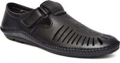 Hida RO-2-BLACK Mocassin For Men(Black , 9)