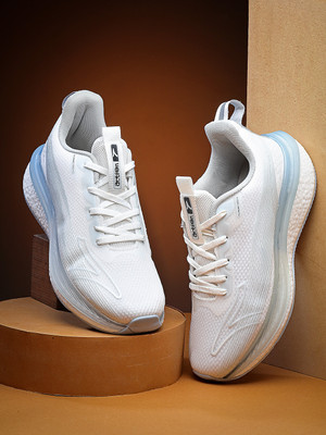 action Athleo TURBO 326 Stylish Lightweight Comfortable Sports Lace Up Running Shoes For Men(White , 10)