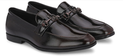 INVICTUS Formal Slip On For Men(Brown , 8)