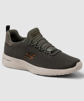 Skechers DYNAMIGHT Walking Shoes For Men(Olive , 7)