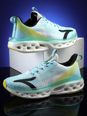 action Athleo TURBO 1703 Stylish Lightweight Comfortable Sports Lace Up Running Shoes For Men(Green , 8)