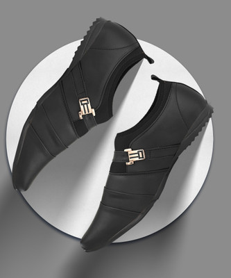 bluemaker Partywear for men casual for men Party Wear For Men(Black , 6)