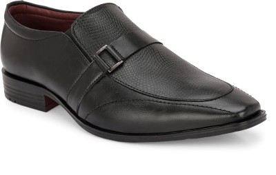 ALBERTO TORRESI Alberto Torresi Synthetic Black SlipOn Formal Shoes Slip On For Men(Black)