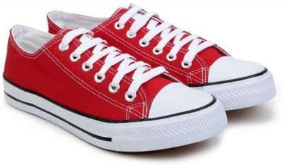 ROCLEX Stylish Trendy Casual Lightweight Canvas Casual Sneaker Shoes for Girls & Womens Canvas Shoes For Women(Red , 7)