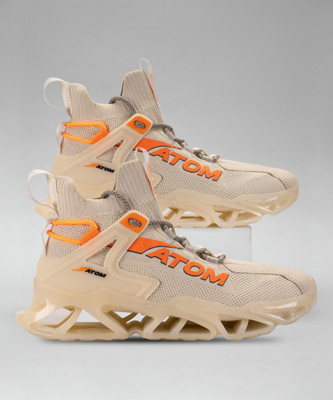 ATOM Hollow Man Sneakers For Men(Beige , 7)