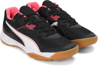 PUMA Solarflash II Badminton Shoes For Women(Black , 4)