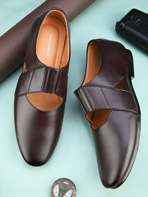 PROVOGUE Formal Shoes | Stylish Loafer | Shoes For Men| Loafer Shoes| Slip On For Men(Brown , 8)