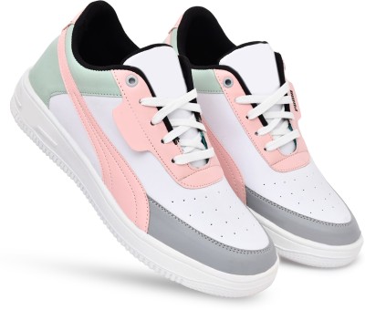 Funny Fire Sneakers For Men(Pink , 6)