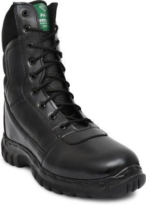 Para Commando Army Ncc Ankle Boot Genuine Leather Shoes for men Boots For Men(Black)