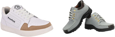 ANJRS Sports Running Shoes | Casual Sneakers for Daily Wear Casuals For Men(Grey, White , 7)