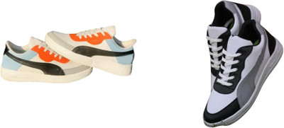 ANJRS Sports Running Shoes | Casual Sneakers for Daily Wear Casuals For Men(Multicolor , 9)