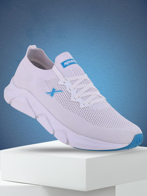 Sparx SM 680 Running Shoes For Men(White, Blue , 9)