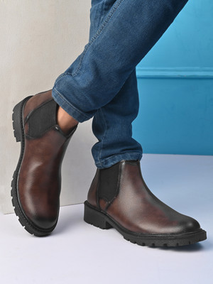 Roadster Boots For Men(Brown , 8)