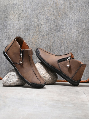 MACTREE Boots For Men(Brown , 7)