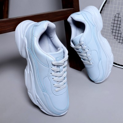 GOLDSTAR Goldstar Women's Sport Shoes Latest stylish Lace up Stride Comfort - Light Blue Running Shoes For Women(Blue)