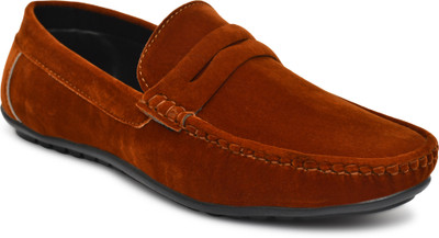 NEOVOGUE Rich Quality|Partywear|Casualwear|Breathable|Lightweighted Loafers For Men(Tan , 7)
