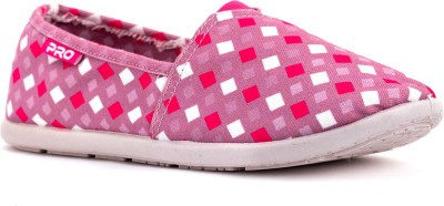 Pro Canvas Shoes For Women(Pink , 5)