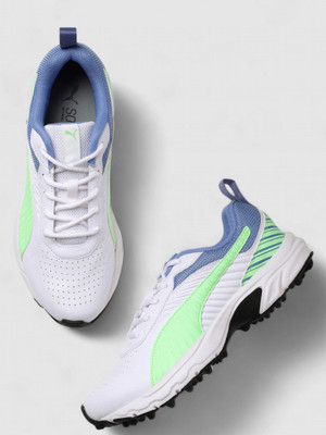 PUMA Active Cricket Shoes For Men(White , 11)