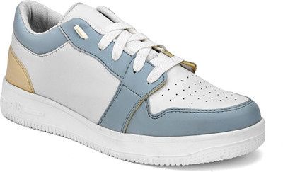 PROVOGUE Provogue Men's White Faux Leather Casual Lace up Sneakers Sneakers For Men(White , 6)