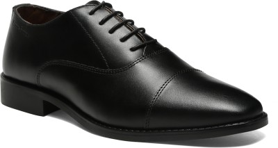 LOUIS STITCH Men's Jet Black Italian Leather Formal Derby Lace Ups for Men (RXCTJB) UK 8 Derby For Men(Black , 8)