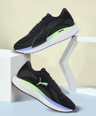 PUMA Magnify Nitro Knit Running Shoes For Men(Black , 8.5)