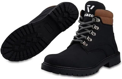 VIAZO Boots For Men(Black , 11)