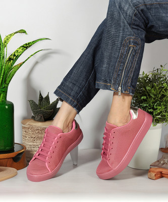 Elle Sneakers For Women(Pink , 4)