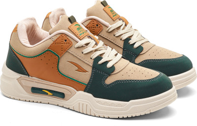 asian Sneakers For Men(Beige, Green , 10)