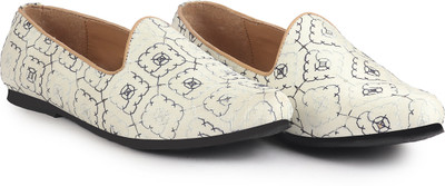 FAUSTO Embroidered Ethnic Slip On Juttis and Mojaris for Wedding|Haldi Slip-On Shoe Mojaris For Men(Blue , 8)