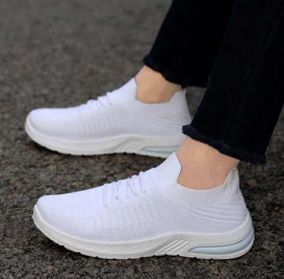 K' Footlance Stylish Casual Sports Shoe Sneakers For Women Sneakers For Women(White , 5)