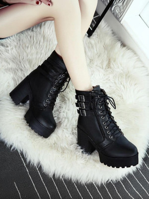 KILLER Boot's | Stylish Latest Fashionable 's & Girl's Boots For Women(Black , 5)