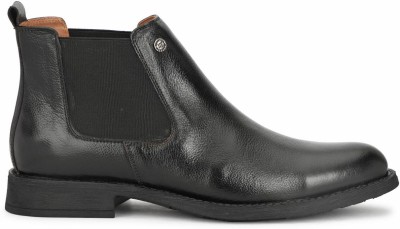 Hautton New premium Chelsea Boot Party wear collection Genuine leather shoe For Men(Black , 10)