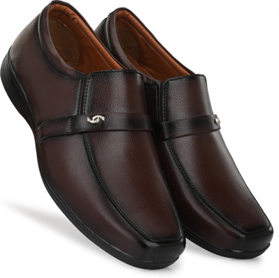 LEEPEETER Slip On For Men(Brown , 7)