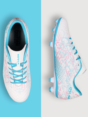 NIVIA Oslar 3.0 football shoe stud Football Shoes For Men(White , 8)