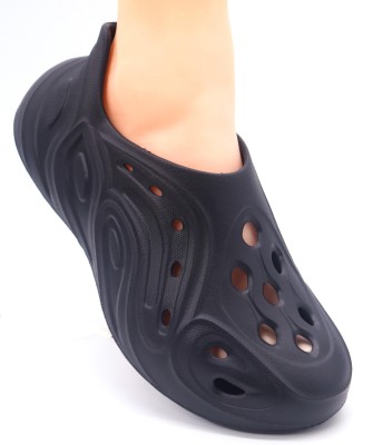 Bluetick EasyFlex Foam Soft Rubber Hybrid Shoes|Clogs for Men|Waterproof Shoes for Men| Slip On Sneakers For Men(Black)