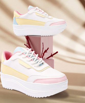 VENDOZ HIGH HEEL SHOES Sneakers For Women(Multicolor , 6)
