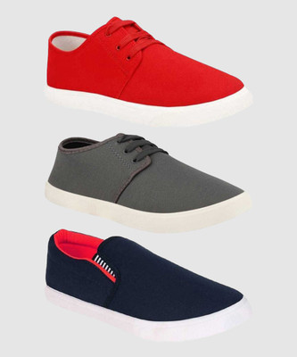 BRUTON Lightweight Combo Pack Of 3 Trendy Sneakers Sneakers For Men(Multicolor , 6)