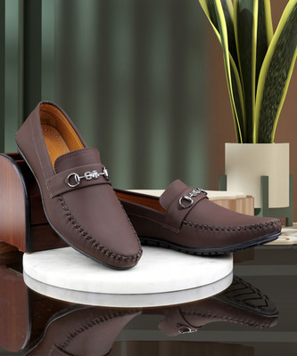 aRICS Loafers For Men(Brown , 10)