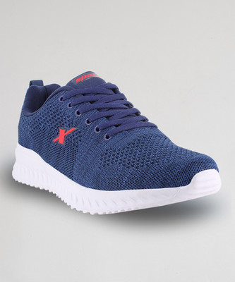 Sparx SM 722 Walking Shoes For Men(Navy, Red , 9)