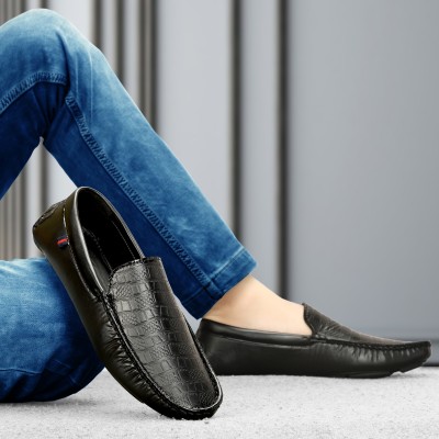 Faxian Trendy & Comfortale Loafers For Men(Black)