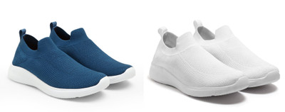Face Stylish Sports Shoes for Men – Ideal for Running, Gym & Training Sneakers For Men(Blue, White , 9)