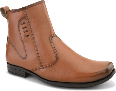 PROVOGUE Provogue mens chelsea boots partywear Slip On For Men(Tan , 6)