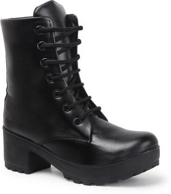 THE ALL WAY Elegant Long-Heeled Women's Boots Boots For Women(Black , 4)