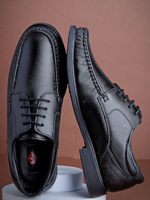 LEE COOPER Leather Slip-On Lightweight Comfort Trendy Premium Office/Party Slip On For Men(Black , 7)