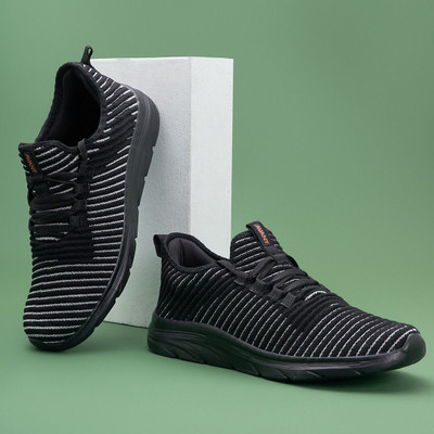 AVANT Maze On Walking Shoes with Cushioned Insoles and Bouncy EVA outsole Walking Shoes For Men(Black , 9)